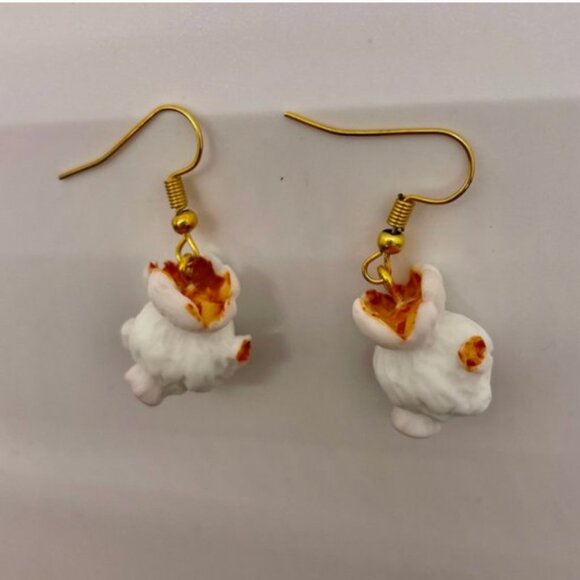 ⭐️✨ FREE Popcorn Food Snacks Boho Hipster Hippie Art Deco Farm Minimal Earrings - Picture 2 of 8